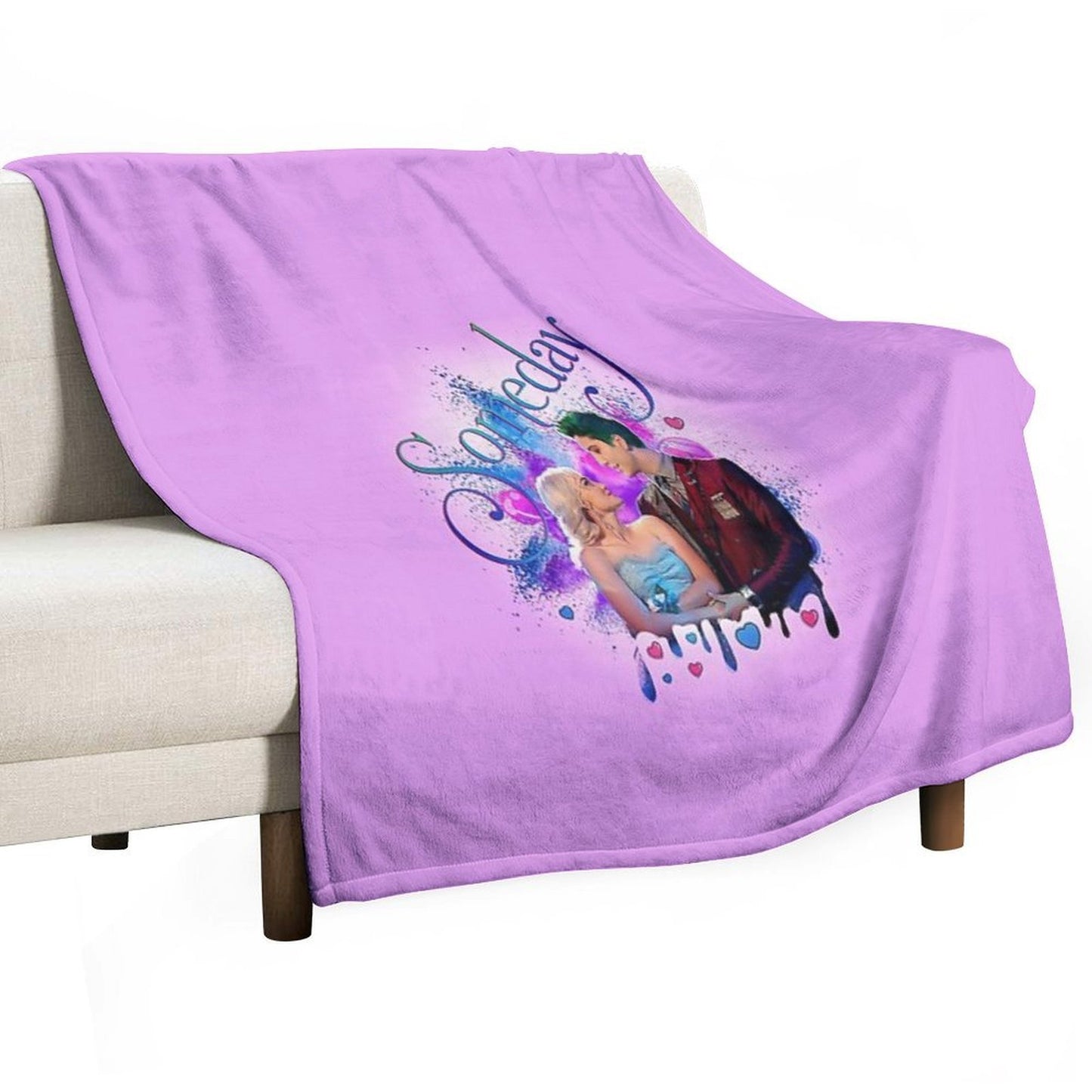Zed And Addison - Someday - Zombies 2 Machine-washable Throw Blanket