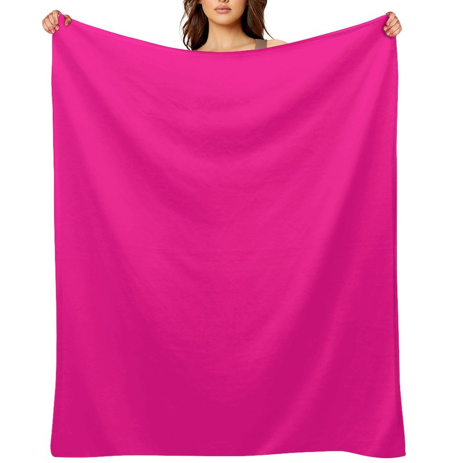 PLAIN SOLID DEEP PINK -100 PINK SHADES ON OZCUSHIONS ON ALL PRODUCTS Lightweight Throw Blanket