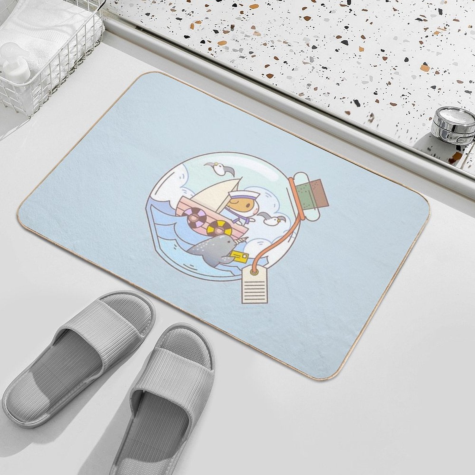 Bubu The Guinea Pig, A Jar of Adventure  Toxin-Free Bath Mat