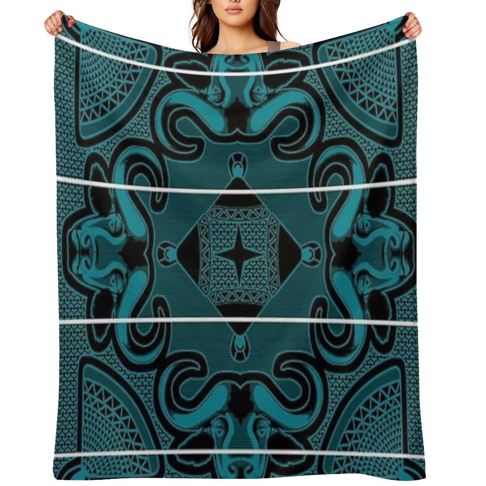 Basotho Blanket Print Quick-dry Throw Blanket