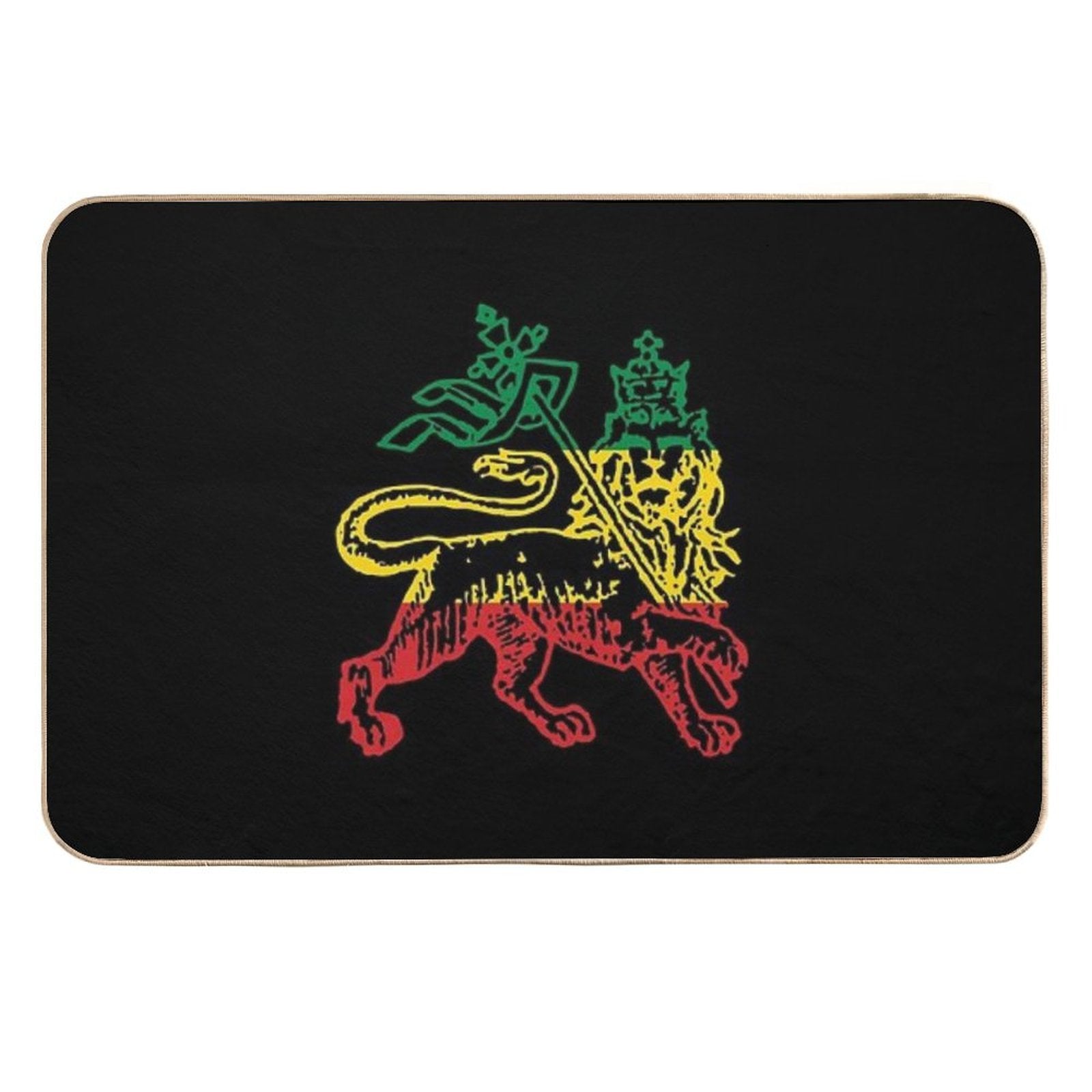 Lion of Judah Flag Ethiopia King Selassie Rasta  Multi-Purpose Bath Mat