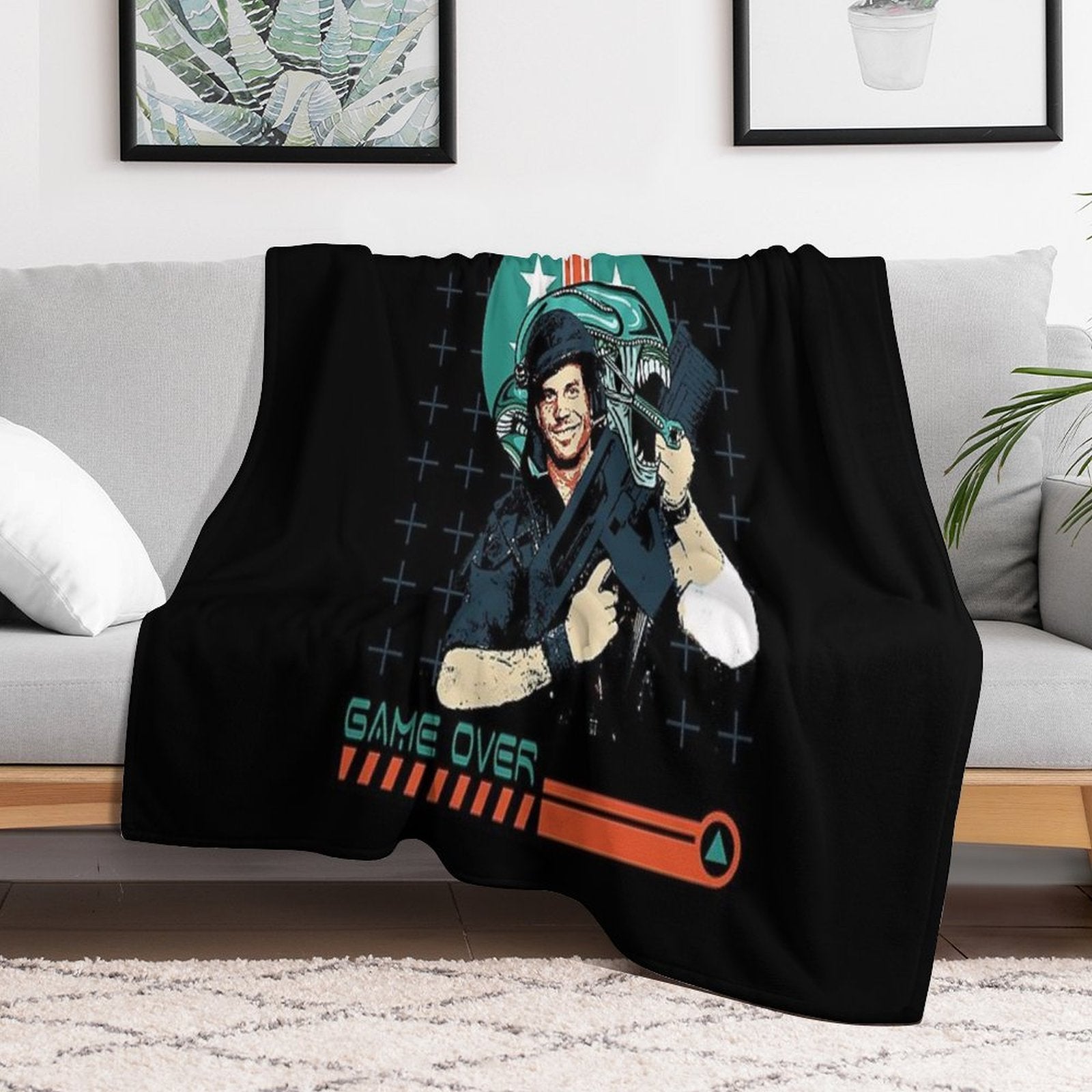Aliens Game Over Man Multi-functional Throw Blanket