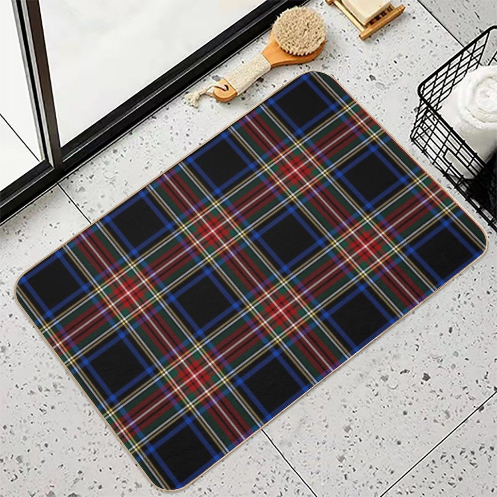 Stewart Black Tartan  Clan Stuart  Cute Tartan  Absorbent Bath Mat