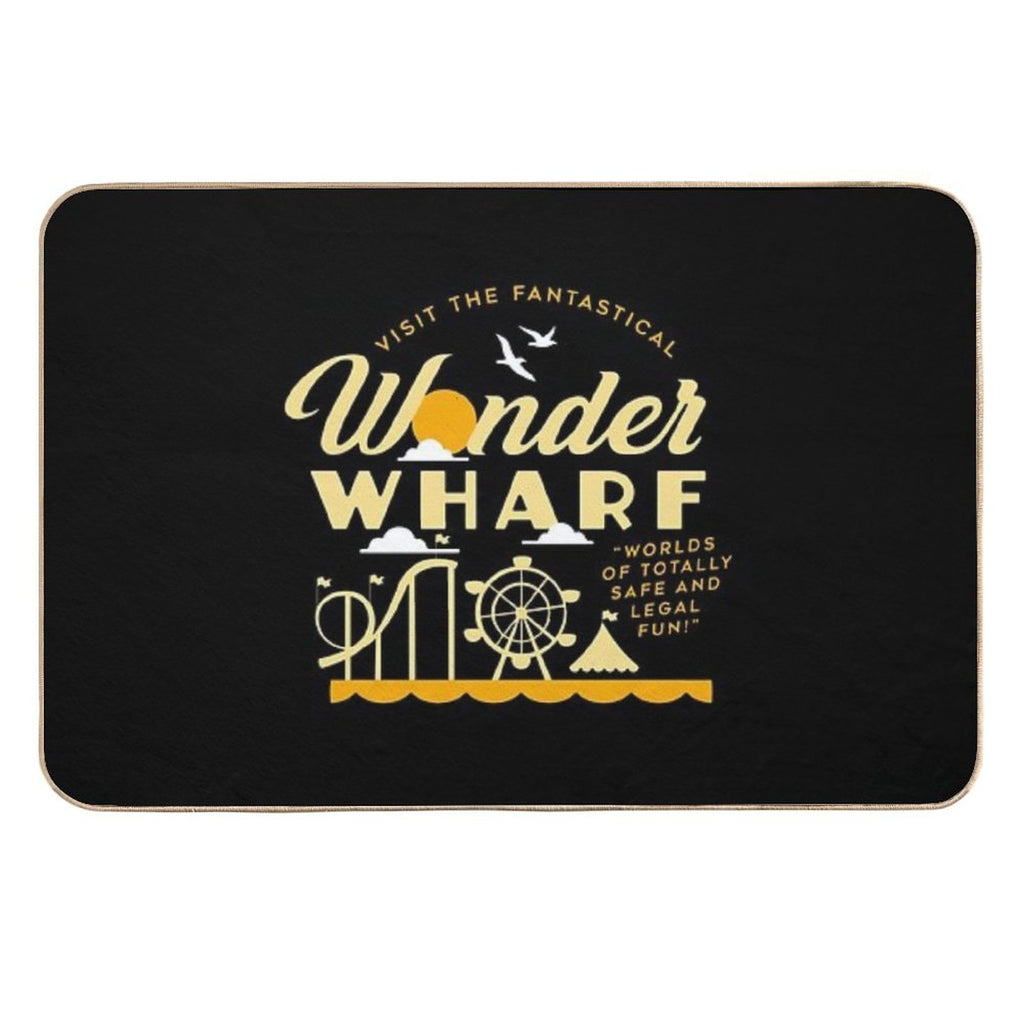 Retro Wonder Wharf  Dirt-Trapping Bath Mat