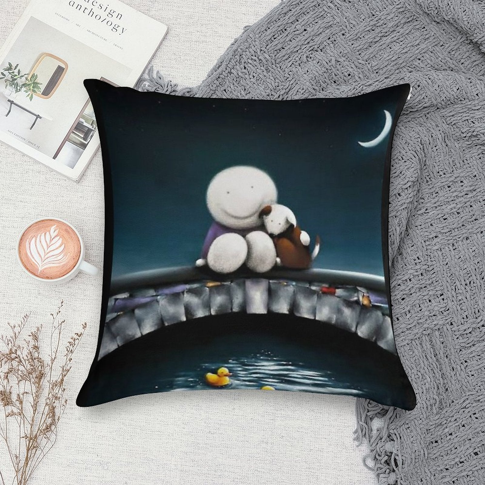 Doug Hyde Soft Home Decor Throw Pillow