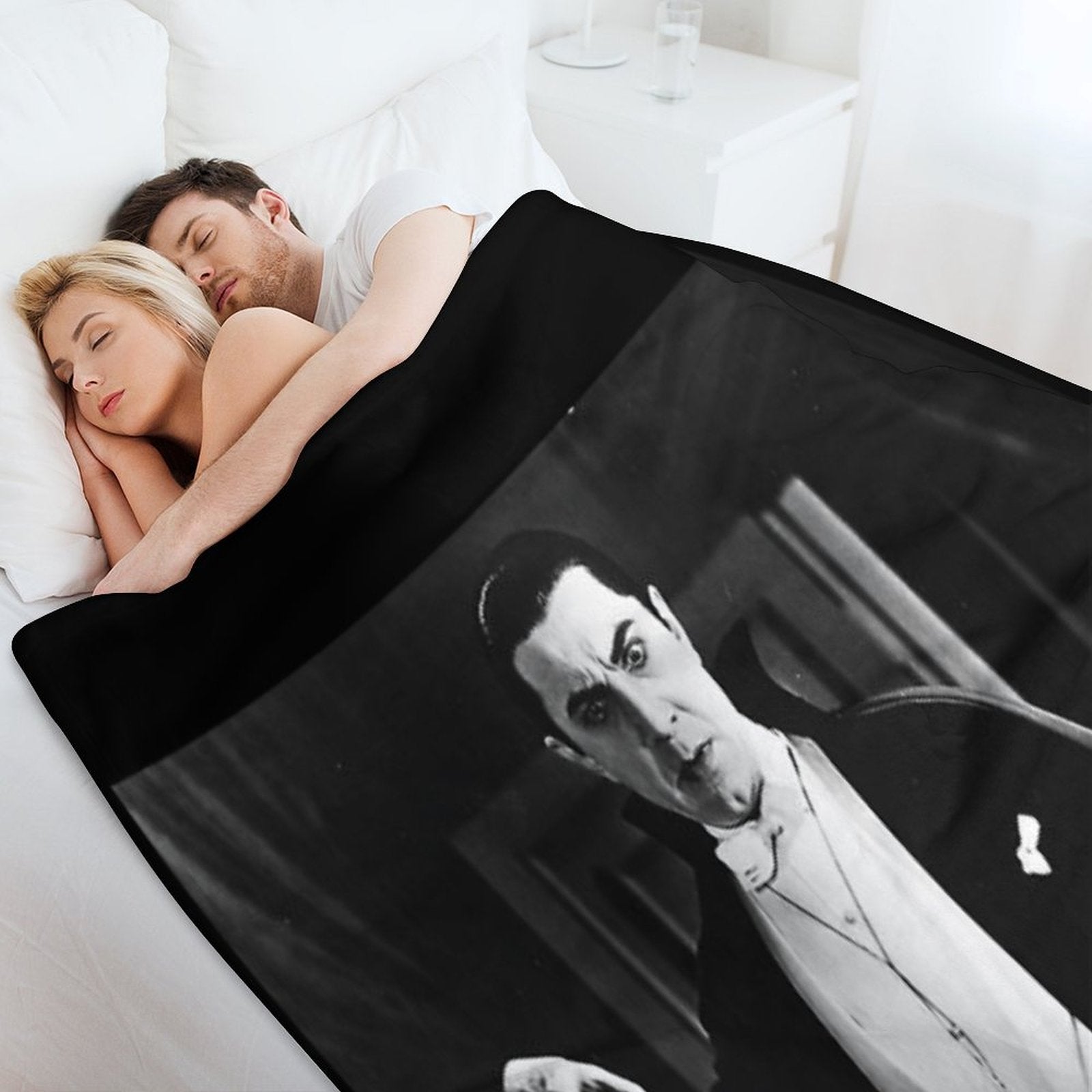 Classic Dracula Plush Throw Blanket