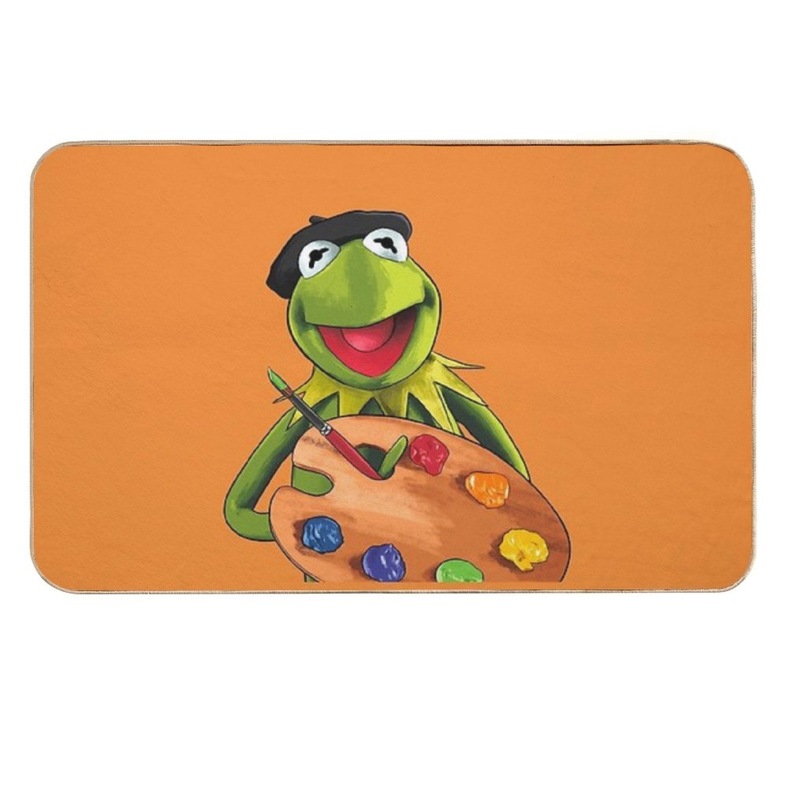 Artist Kermit  Slip-Resistant Bath Mat