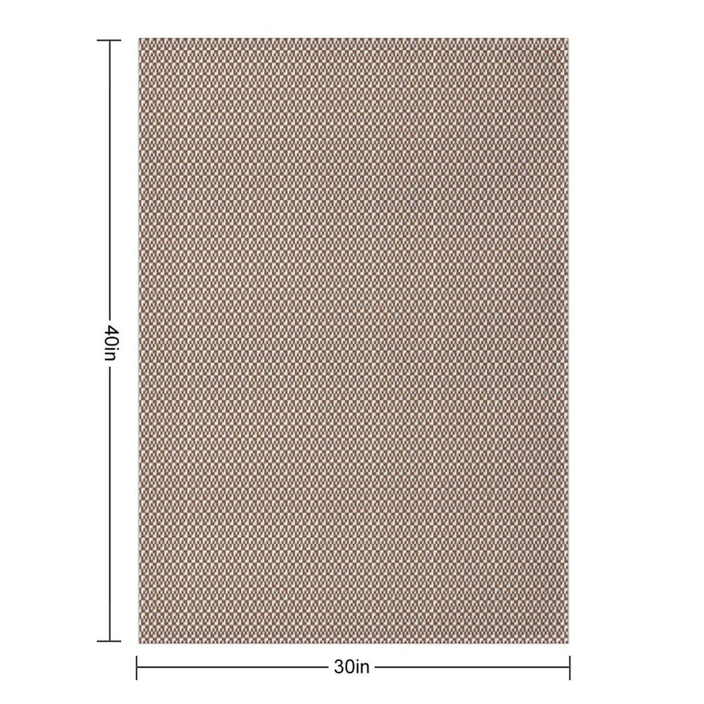 Tiled Pattern - Brown All-season Throw Blanket