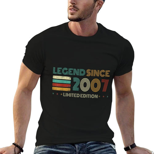 18 Years Old Legend Since 2007 18th Birthday Comfortable T-Shirt