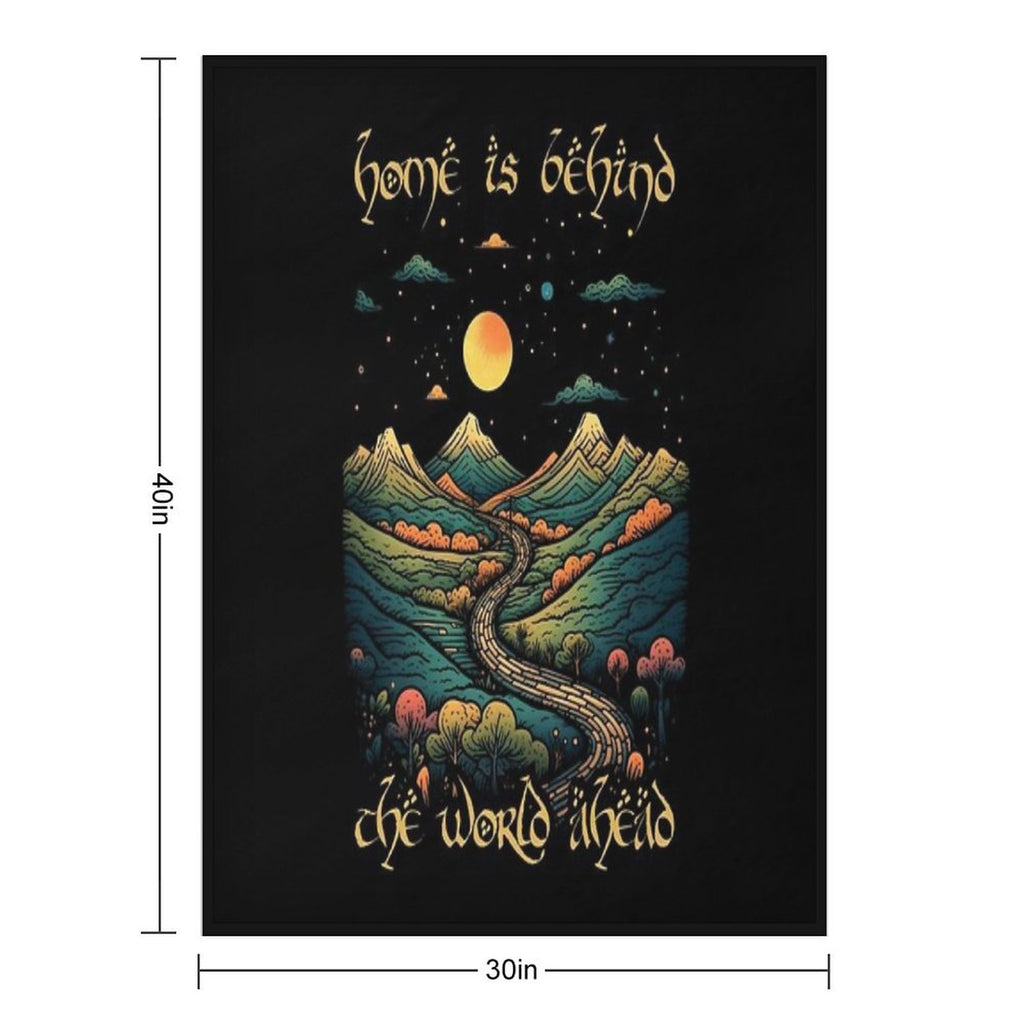 Home Is Behind, The World Ahead - Start Night - Fantasy Shrink-resistant Throw Blanket