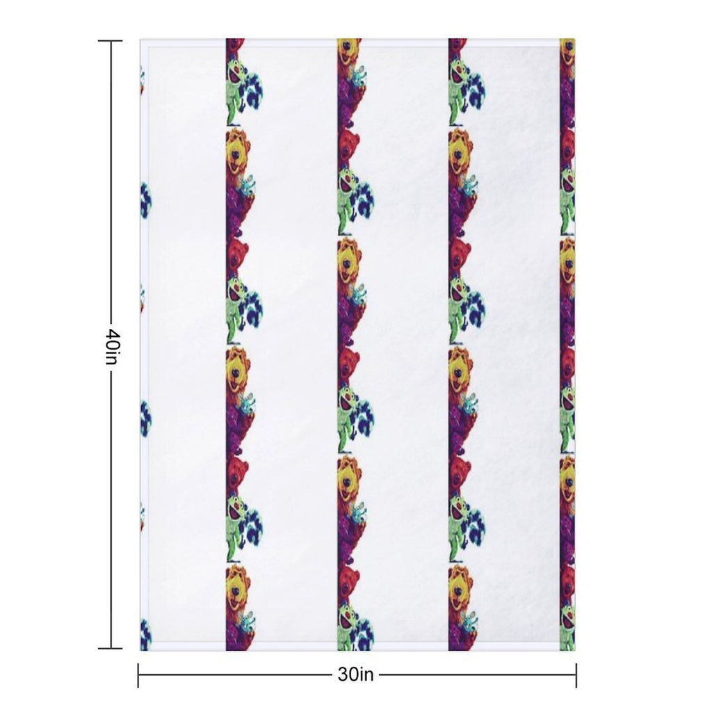Bear In The Big Blue House - Bear And Friends Premium Throw Blanket