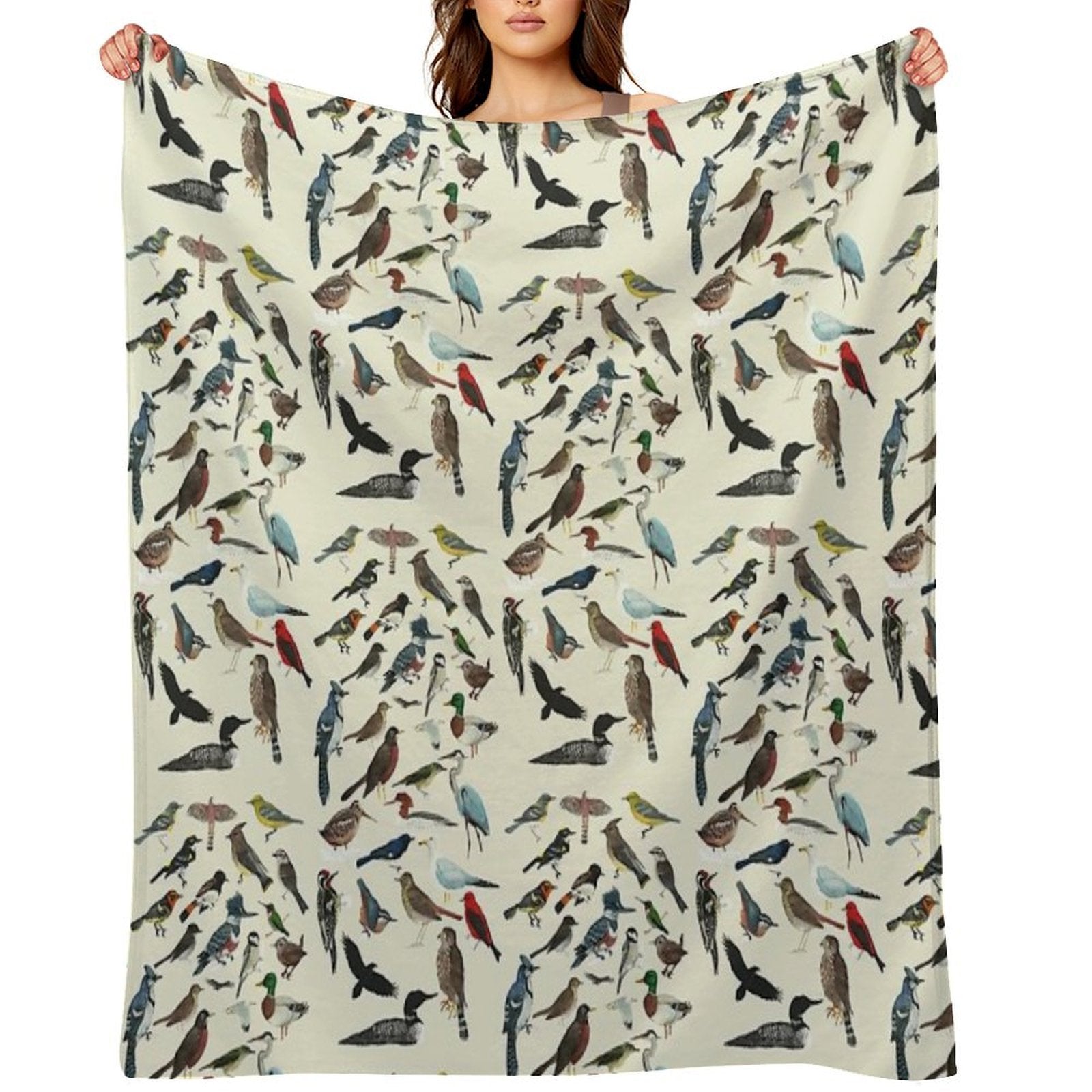 Bird Fanatic Sustainable Throw Blanket