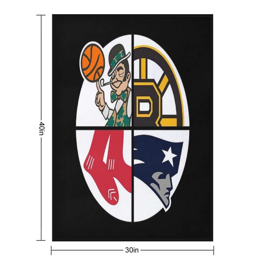 Boston Sports Velvety-soft Throw Blanket
