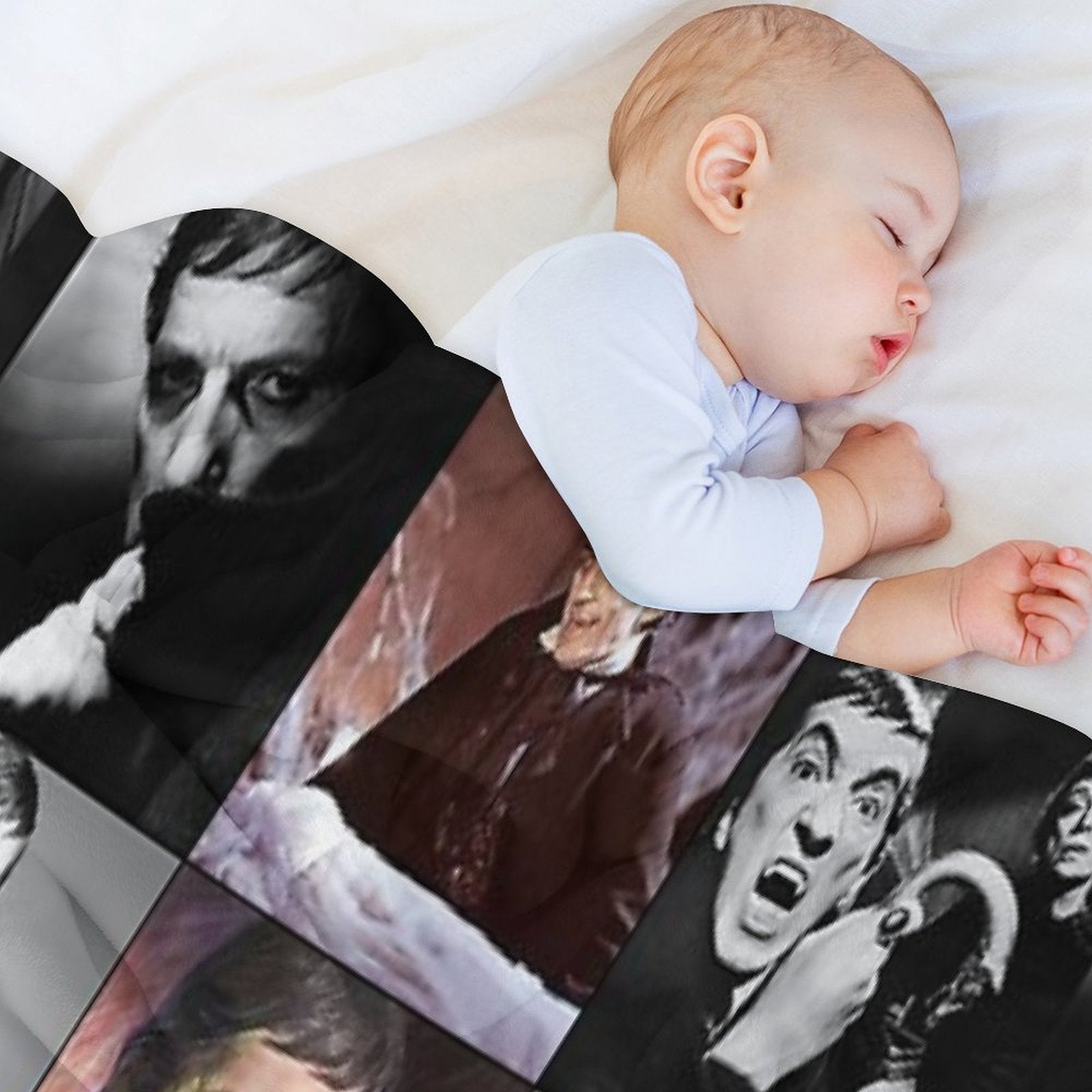 Dark Shadows TV Show Photo Collage Plush Throw Blanket