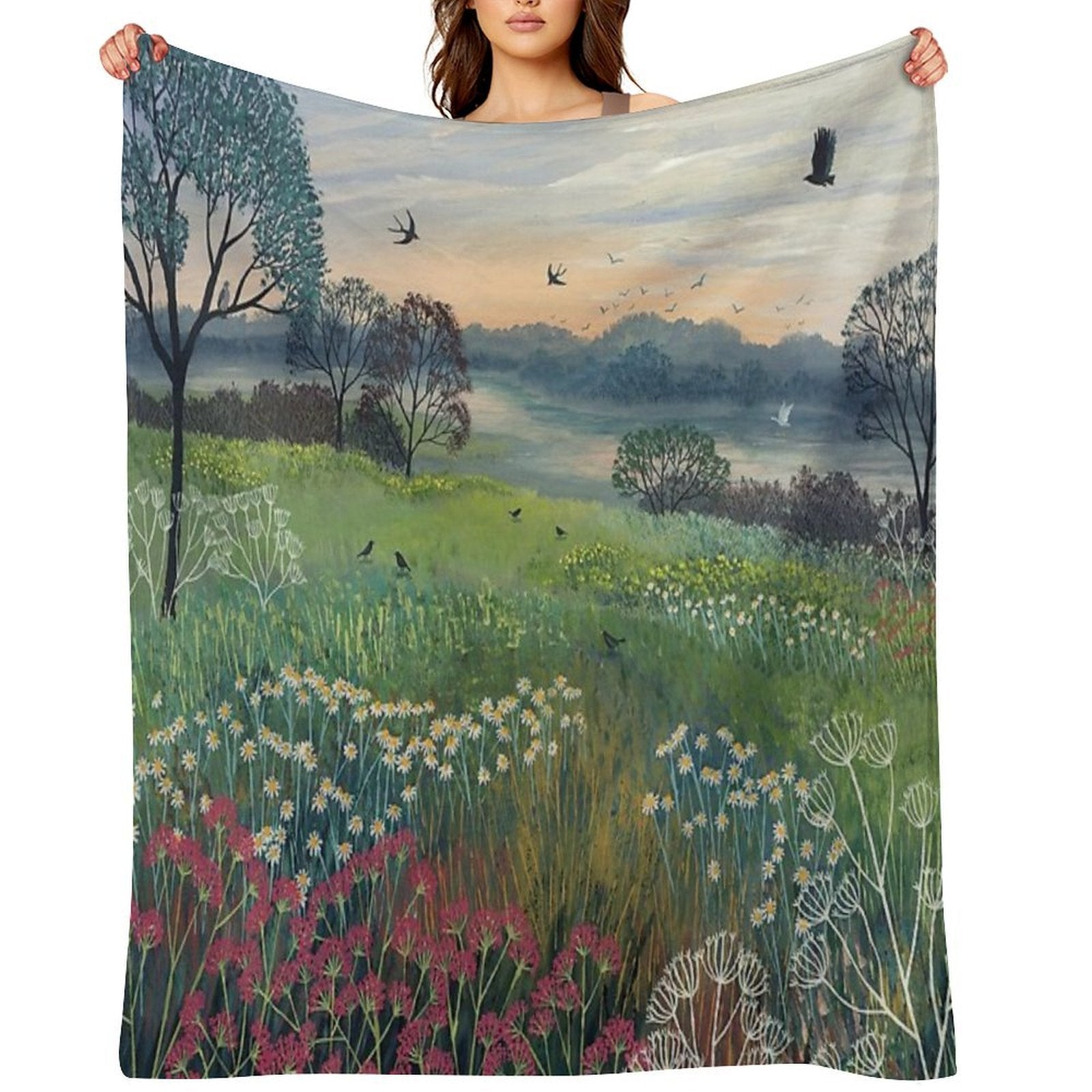 Summer's Eve Compact Throw Blanket