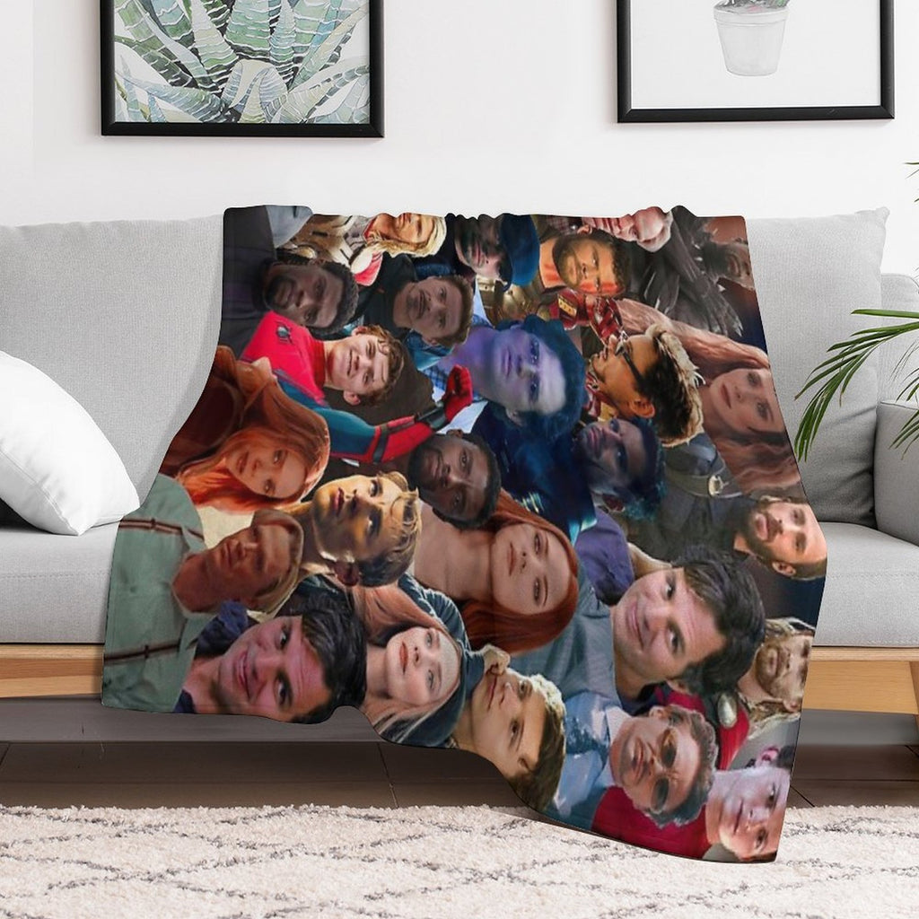 A. Assemble Photo Collage Eco-conscious Throw Blanket