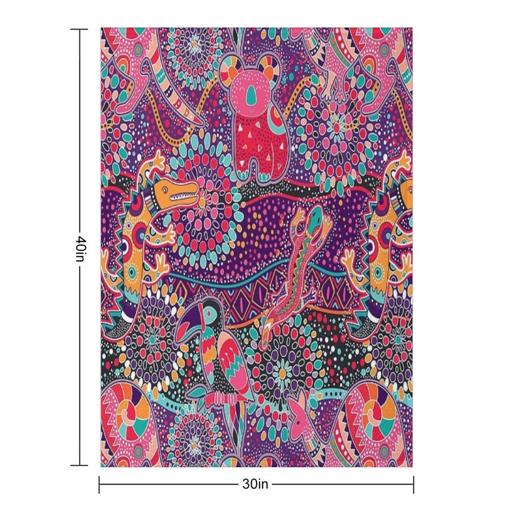 Australian Dreamtime Comfort Throw Blanket
