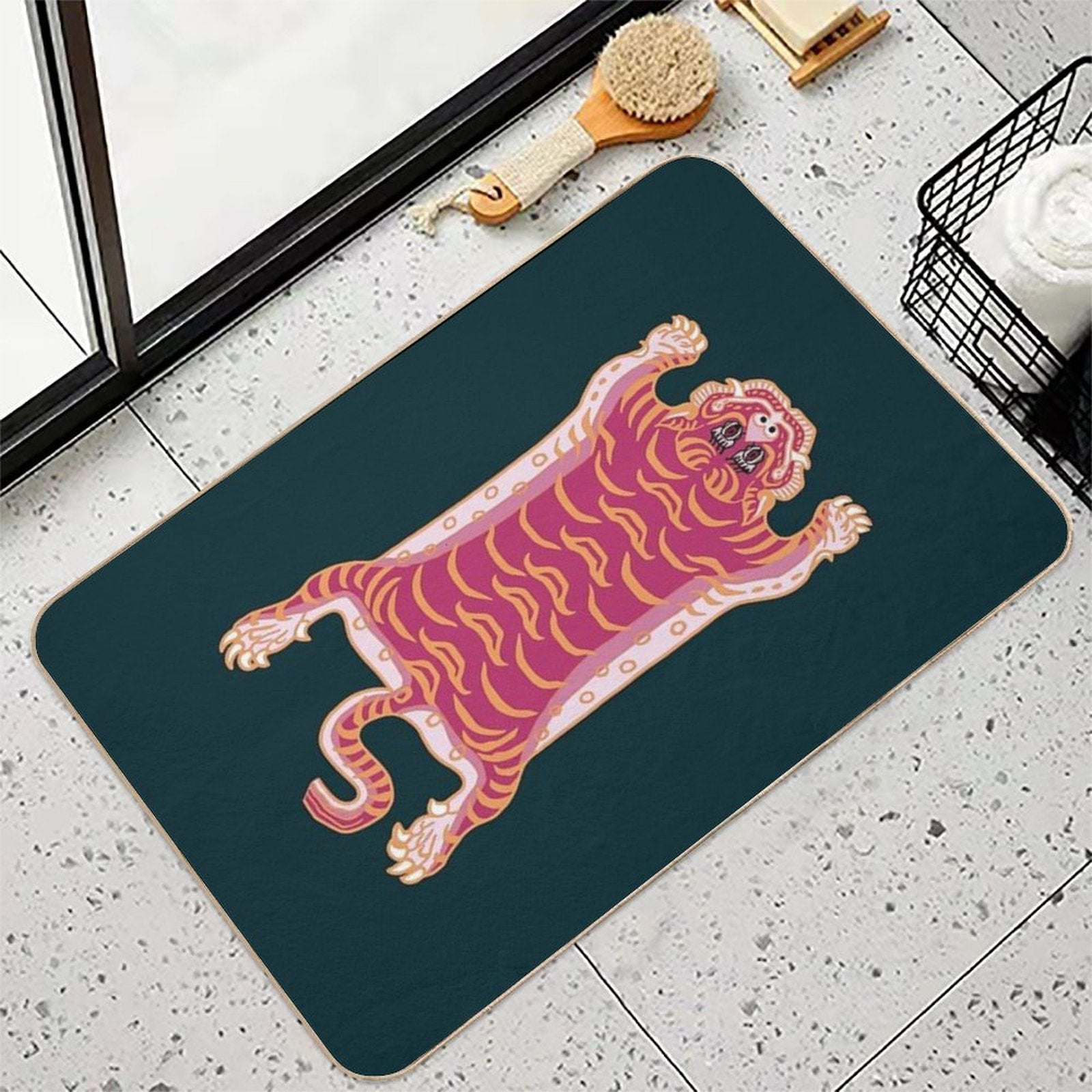 TIBETAN TIGER RUG-5 Durable Bath Mat