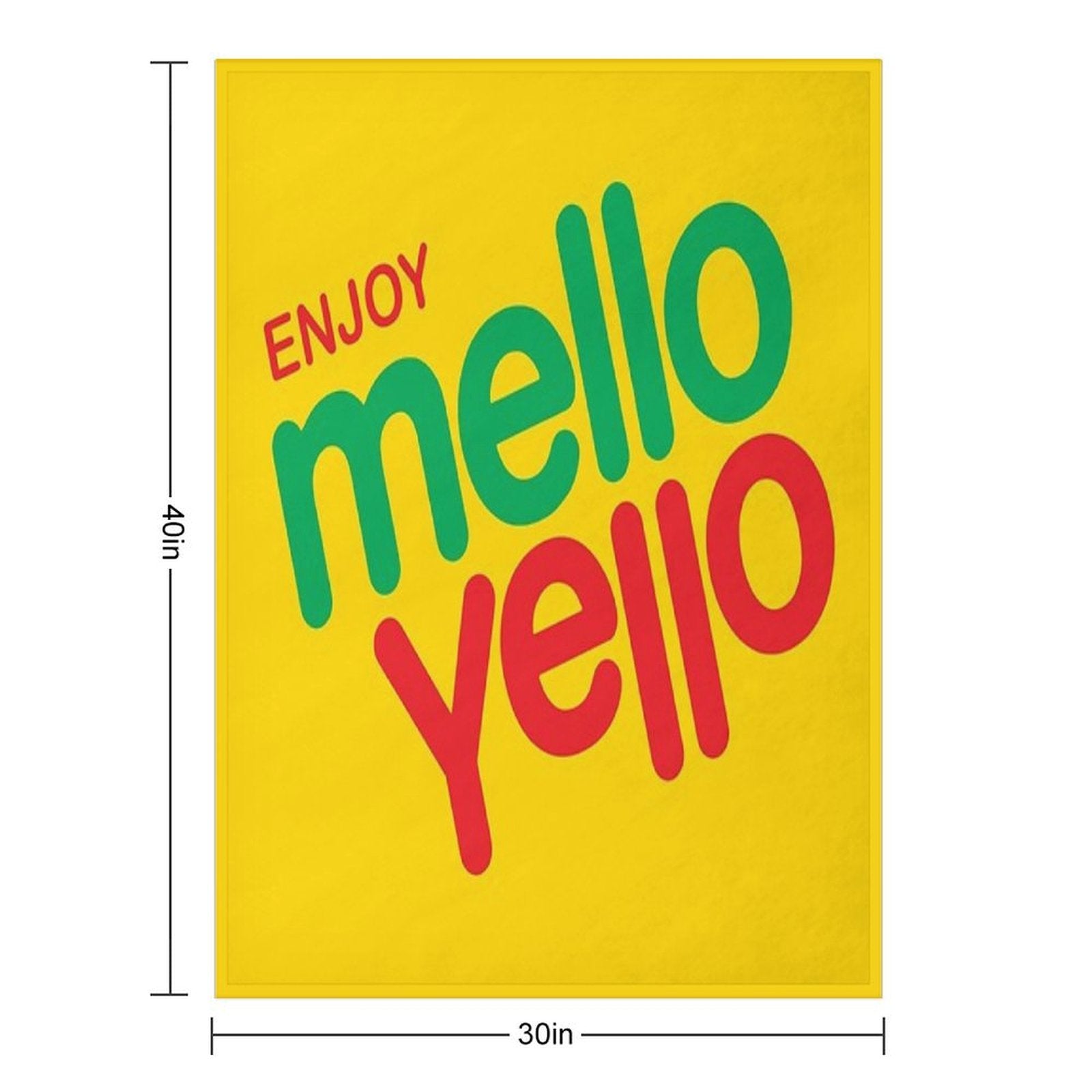 Enjoy Mello Yello Shrink-resistant Throw Blanket