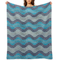 Greek Meander Pattern - Greek Key Ornament Travel-friendly Throw Blanket