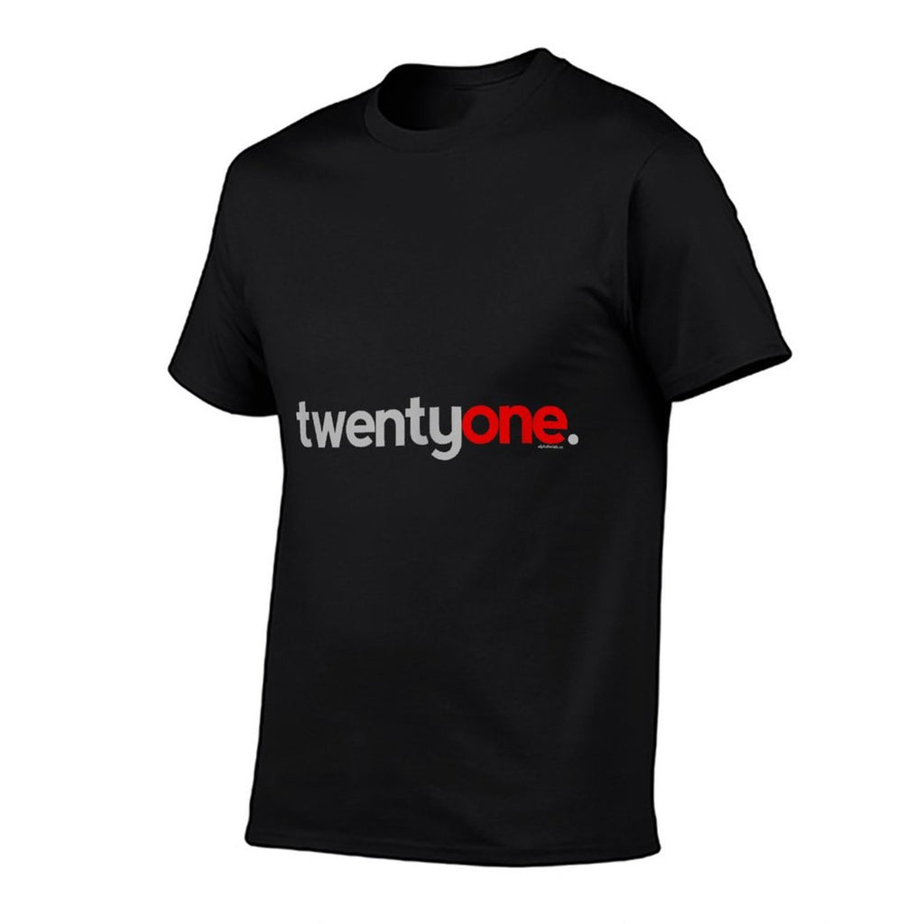 21st Birthday Gift Ideas for Him Men T Red Twentyone  Relaxed-fit T-Shirt