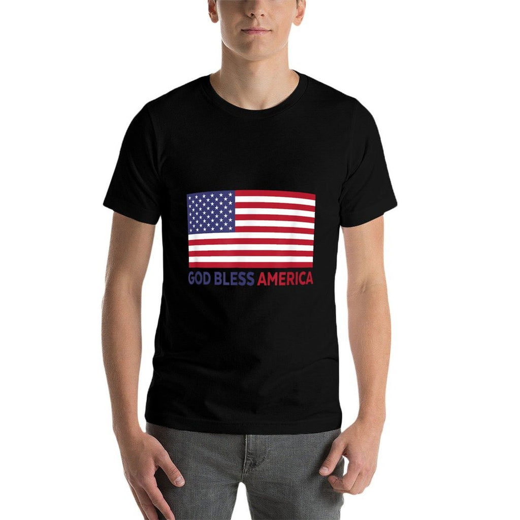 Modern God Bless America  Lightweight T-Shirt