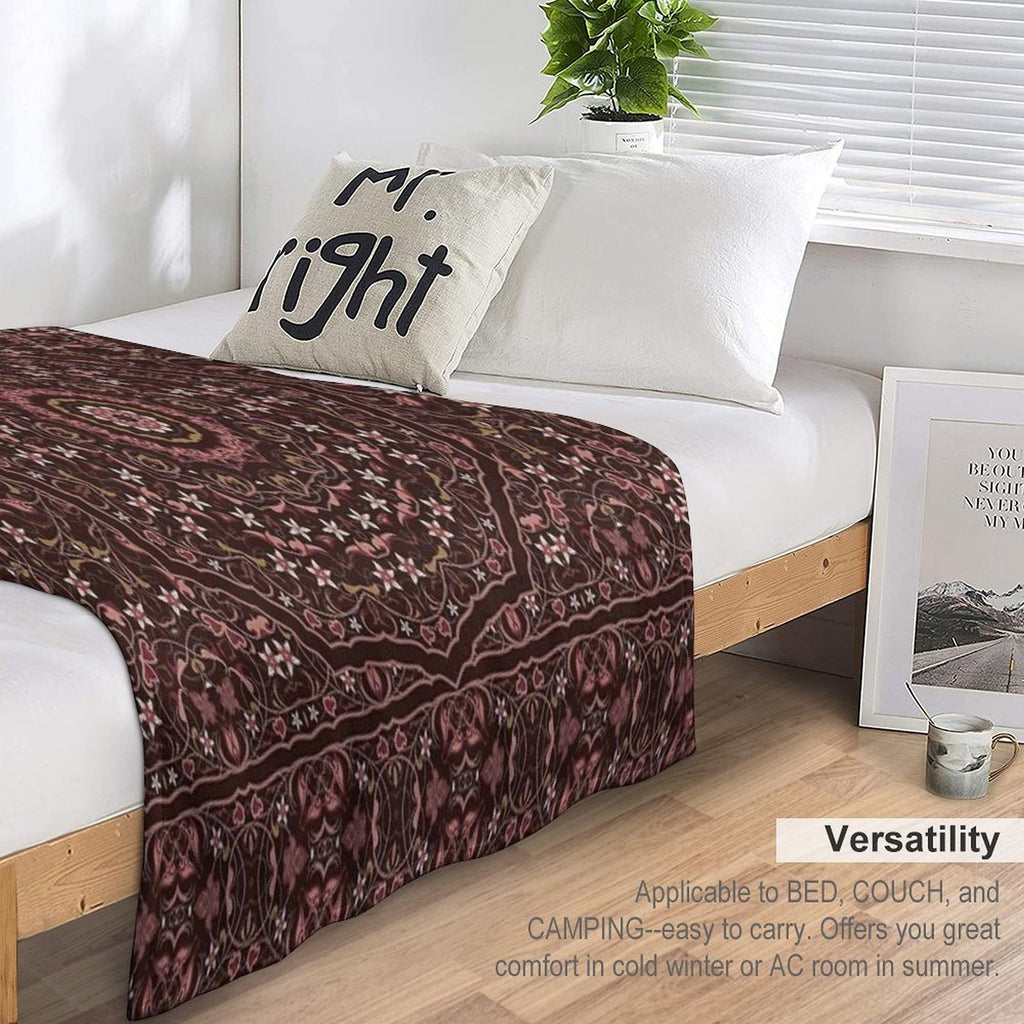 Vintage Arabic Pattern. Durable Throw Blanket