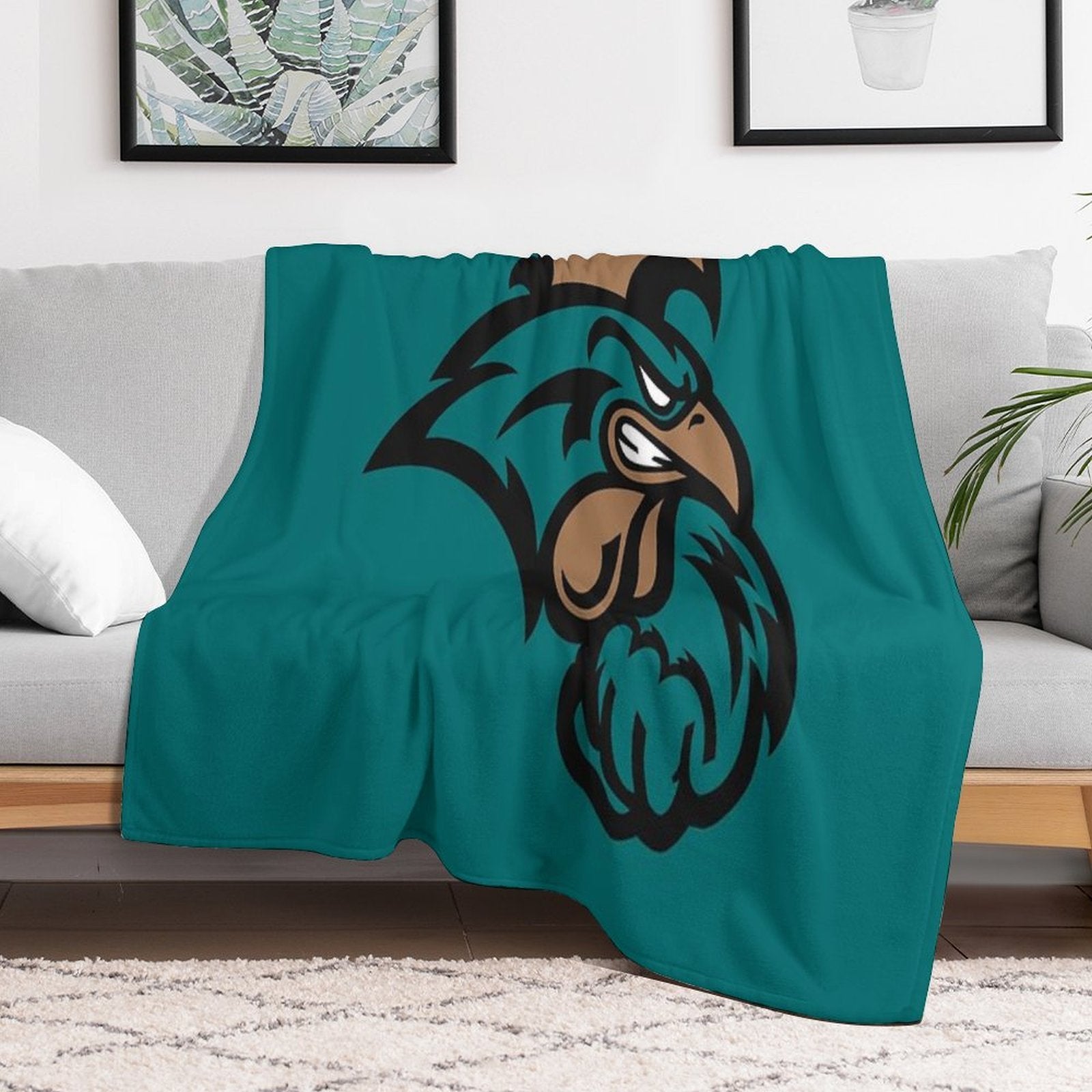 The Coastal Carolina Chanticleers Machine-washable Throw Blanket