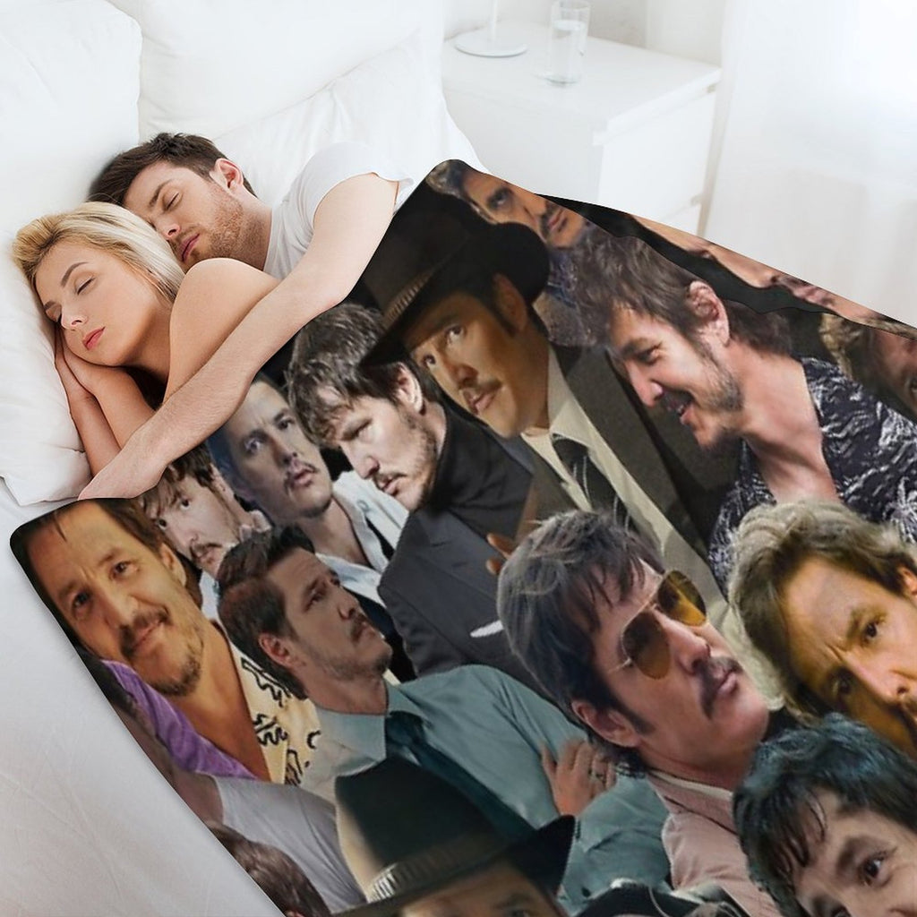 Pedro Pascal Collage Blanket Style Durable Throw Blanket