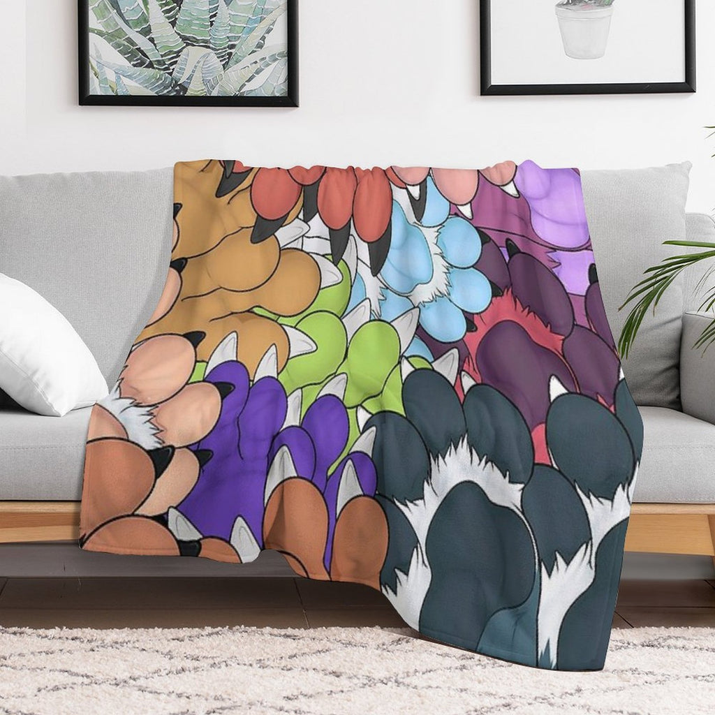 Paws Everywhere Lightweight Throw Blanket