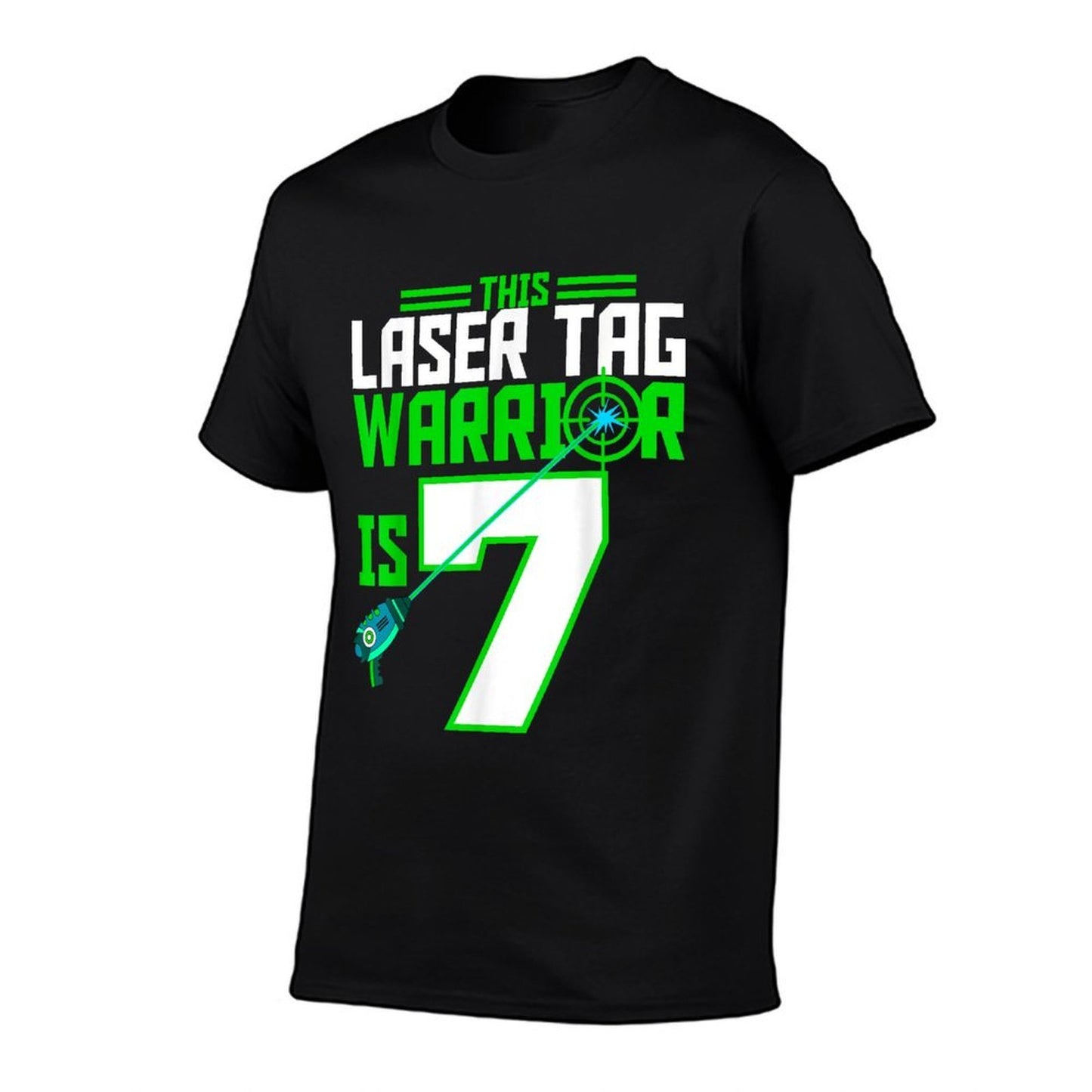 This Laser Tag Warrior Is 7 Gaming Birthday Party  Trendy Pattern T-Shirt
