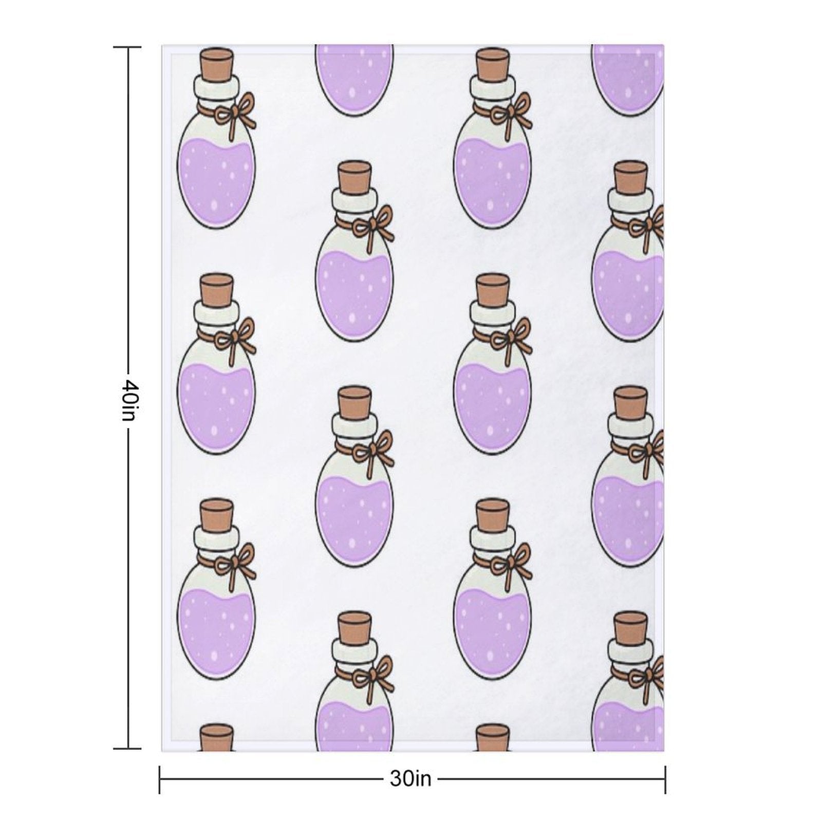 Lavender Potion Durable Throw Blanket