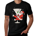 Xmas Holiday Party Drinking Funny Santa Martini Christmas  Quick-drying T-Shirt