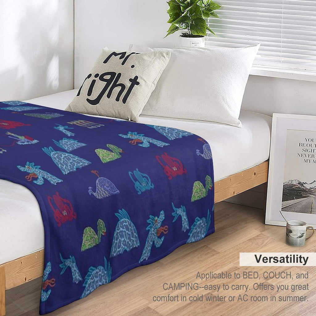 Electrical Water Pageant Shrink-resistant Throw Blanket