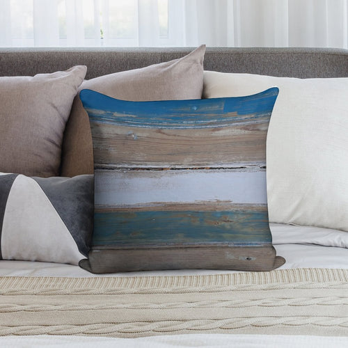 Beach Decor Five Stripes Soft Durable Construction Throw Pillow