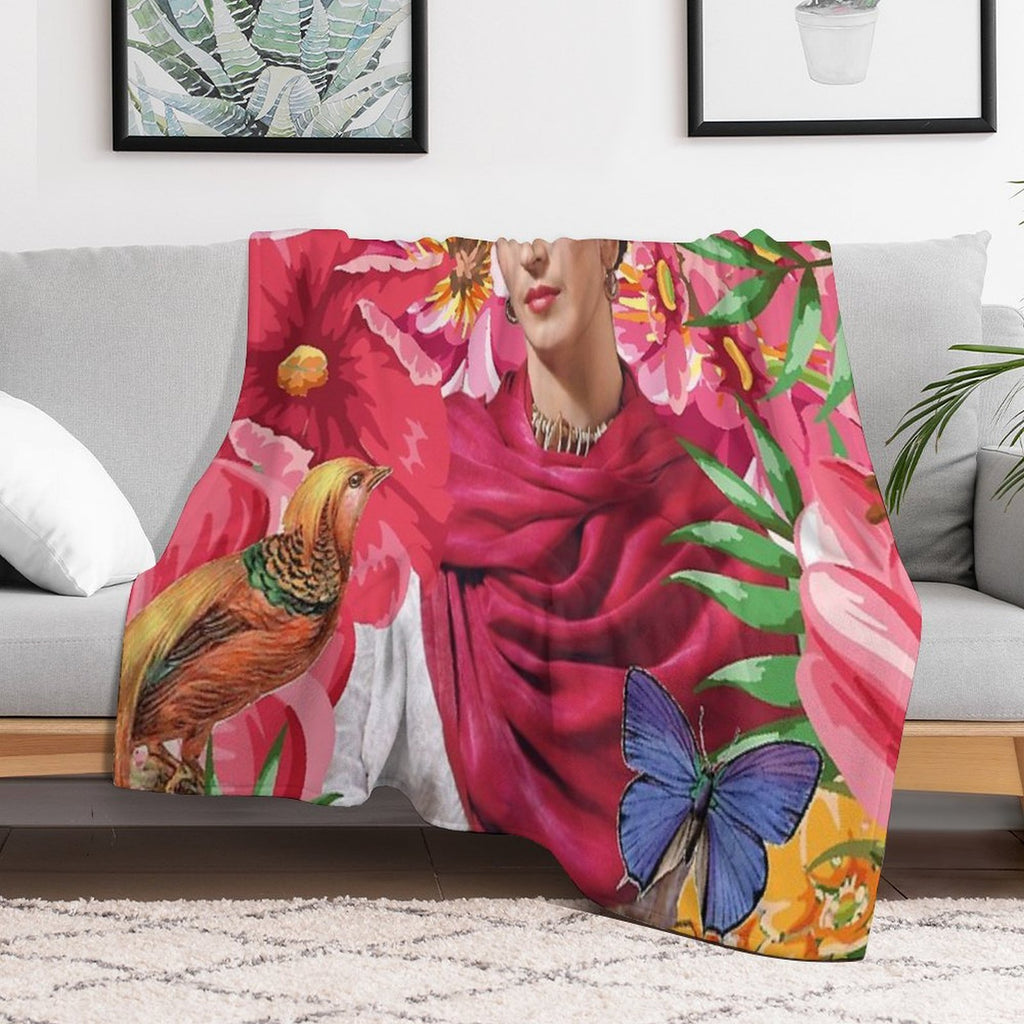 Forever Frida Kahlo Plush Throw Blanket