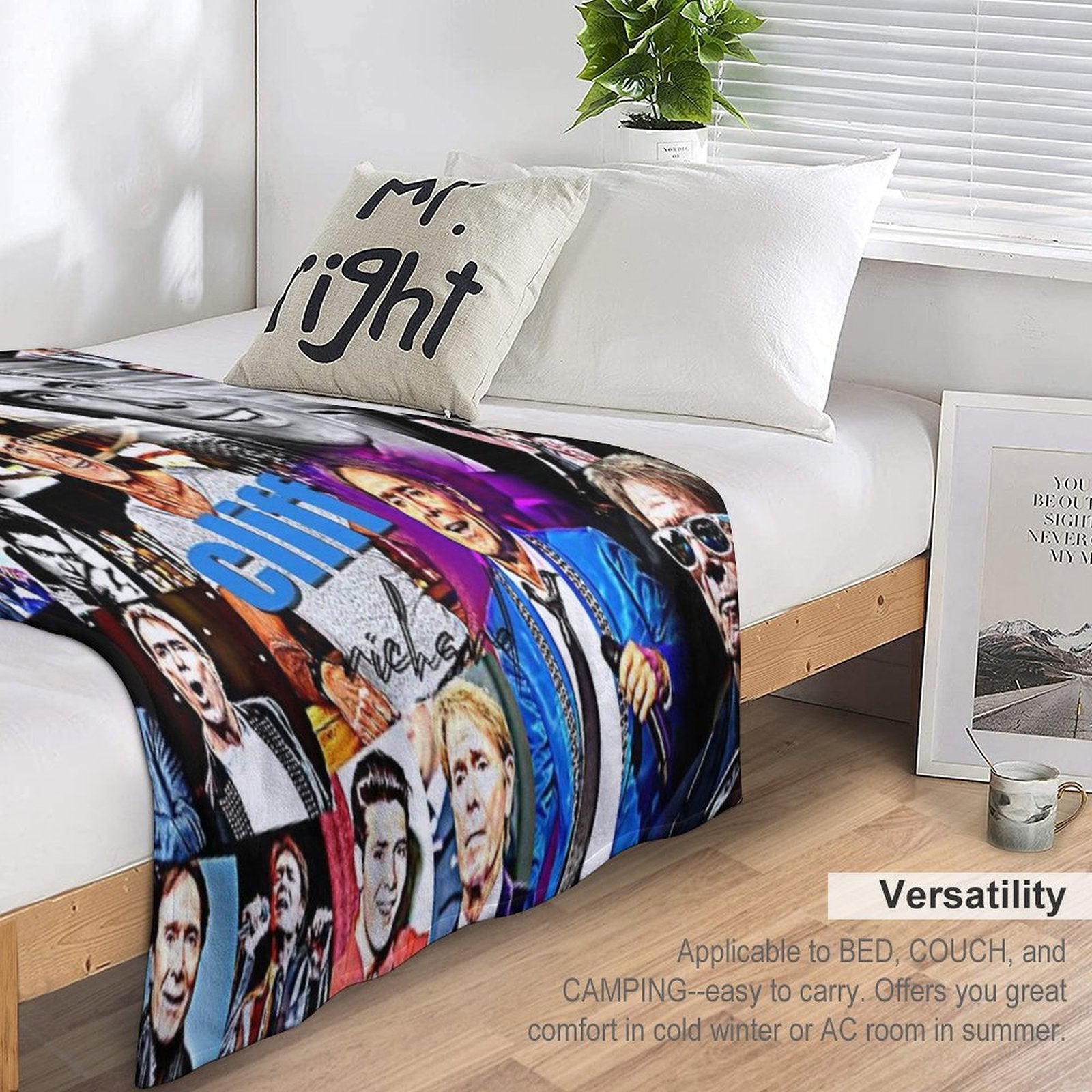 Cliff Richard Lightweight Throw Blanket