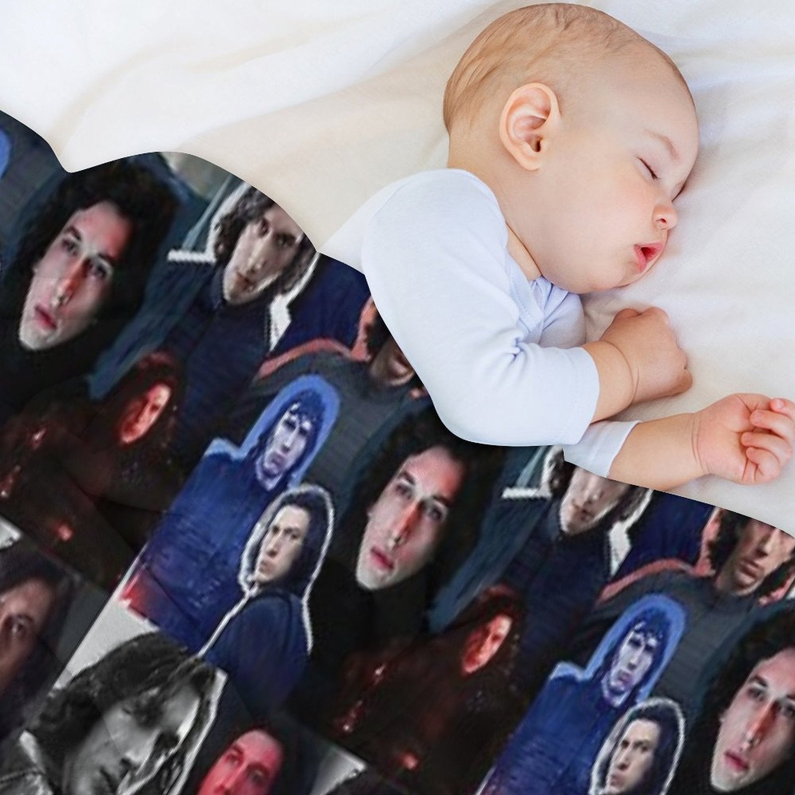 Adam Driver As BenKylo Collage Edit Anti-pilling Throw Blanket