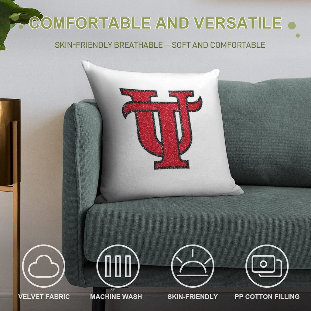 Utampa Glitter Logo Soft Style Accent Throw Pillow