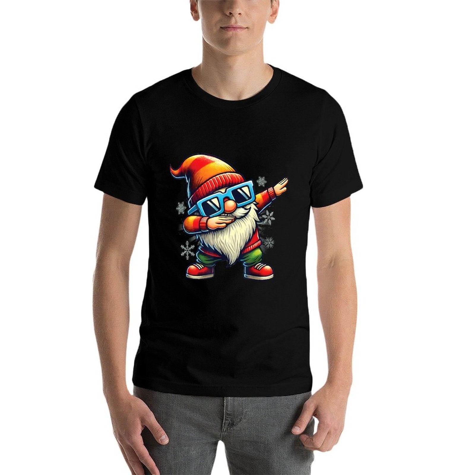 Dabbing Cute Gnome Christmas Gnomes Dab Dance Xmas Boys Kids  Lightweight T-Shirt