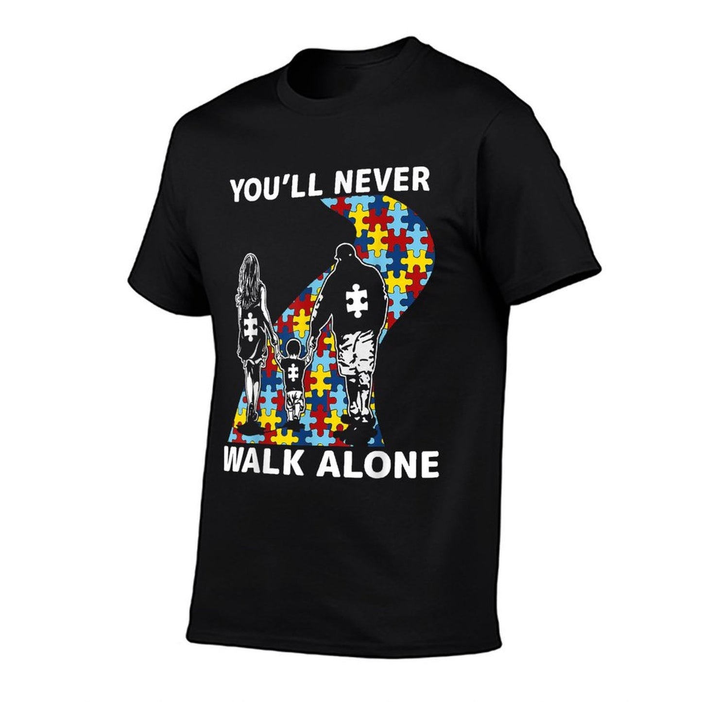 Youll Never Walk Alone Autism Awareness Tshirt  Easy-care T-Shirt