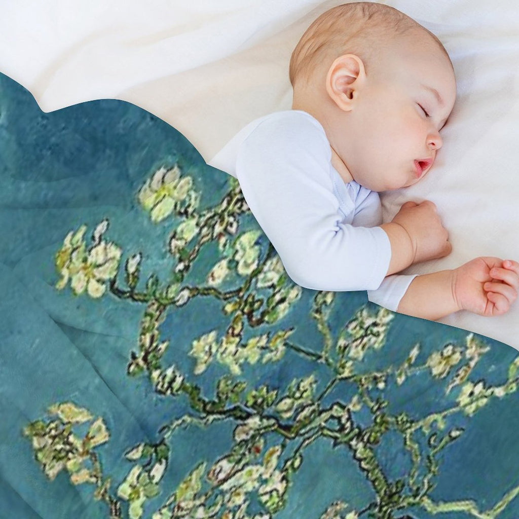 Van Gogh Almond Blossoms Versatility Throw Blanket