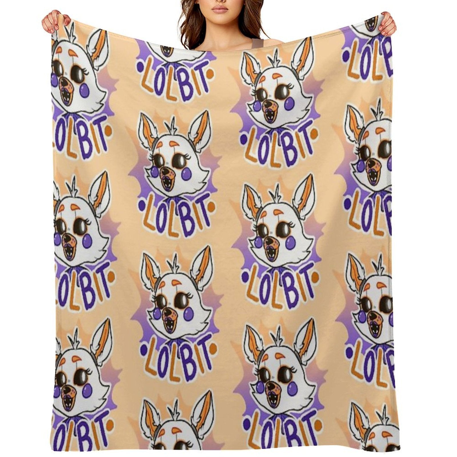 FNaF Lolbit Durable Throw Blanket