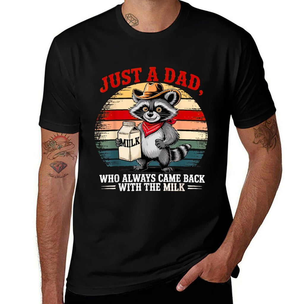 Just A Dad Who Always Came Back Gifts Men Fathers Day Dad  Relaxed-fit T-Shirt