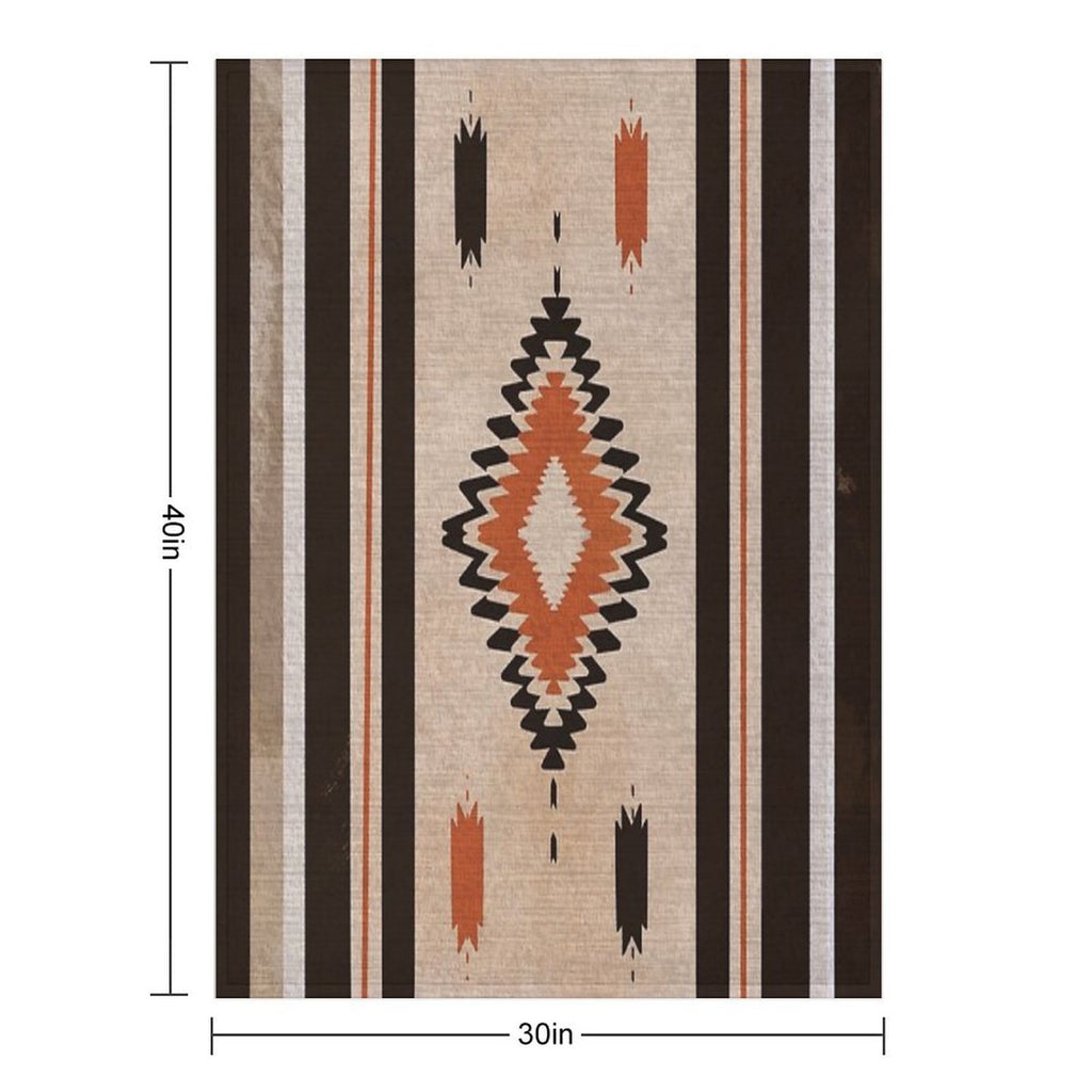 Boho Bohemian Illustration Art Texture Lightweight Throw Blanket
