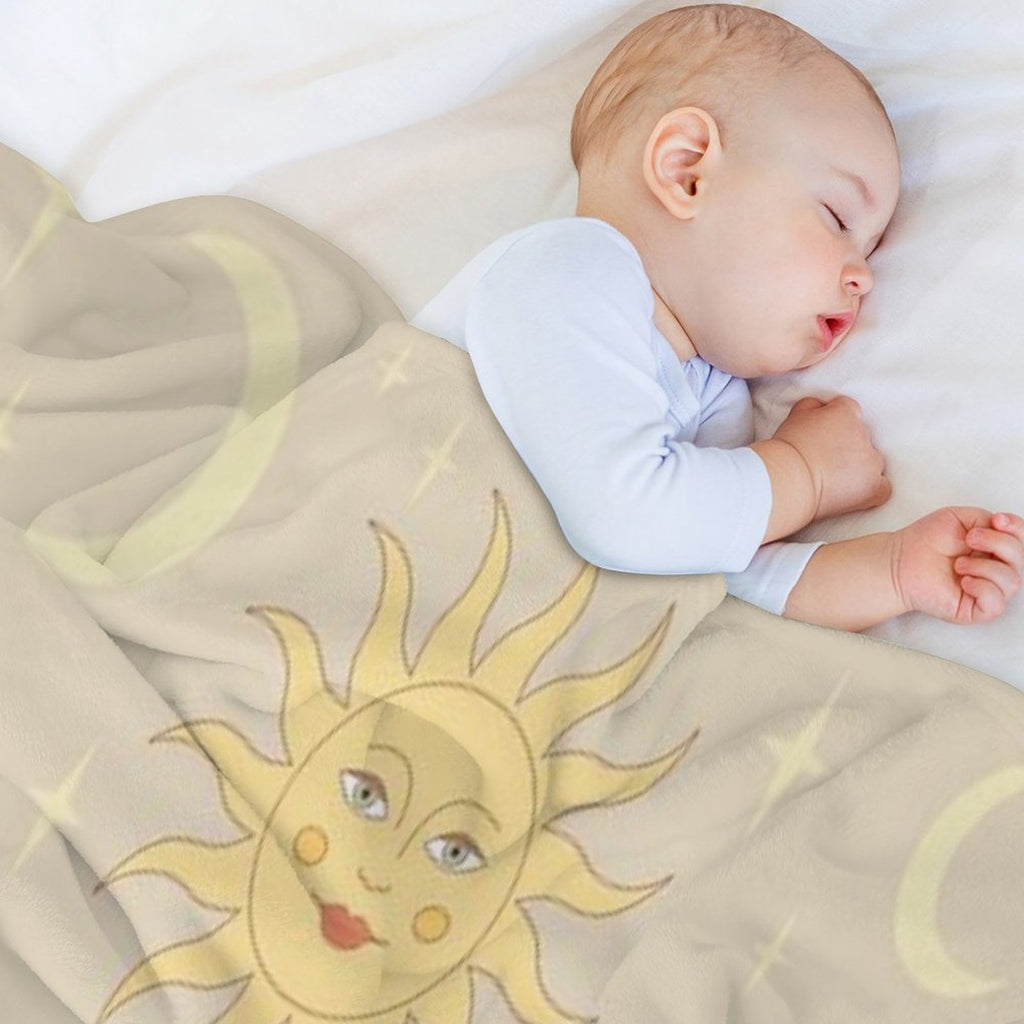 Boho Sun Pattern Durable Throw Blanket