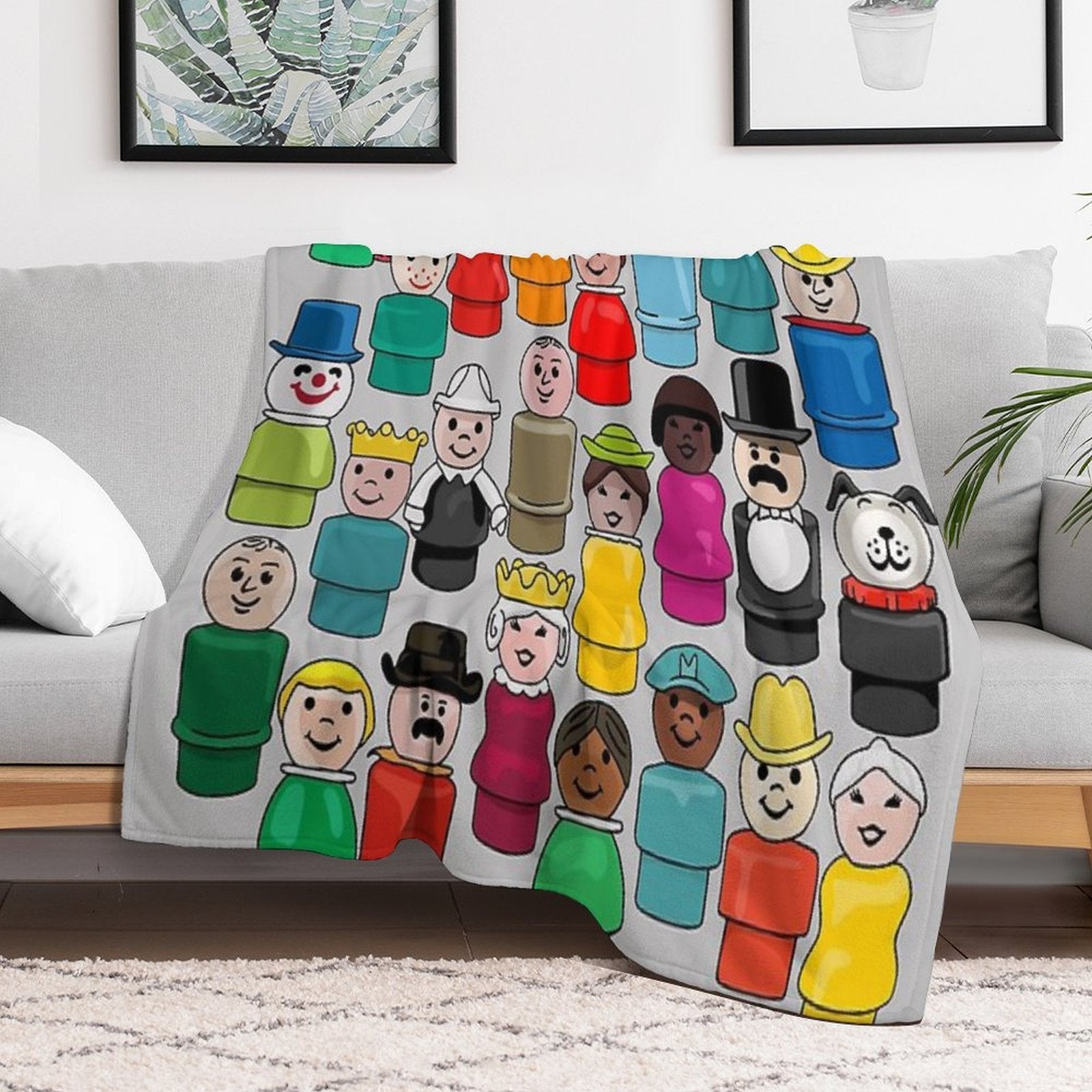 The People in Your Neighborhood Machine-washable Throw Blanket