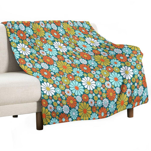 60's Wallpaper  One Wrinkle-free Throw Blanket