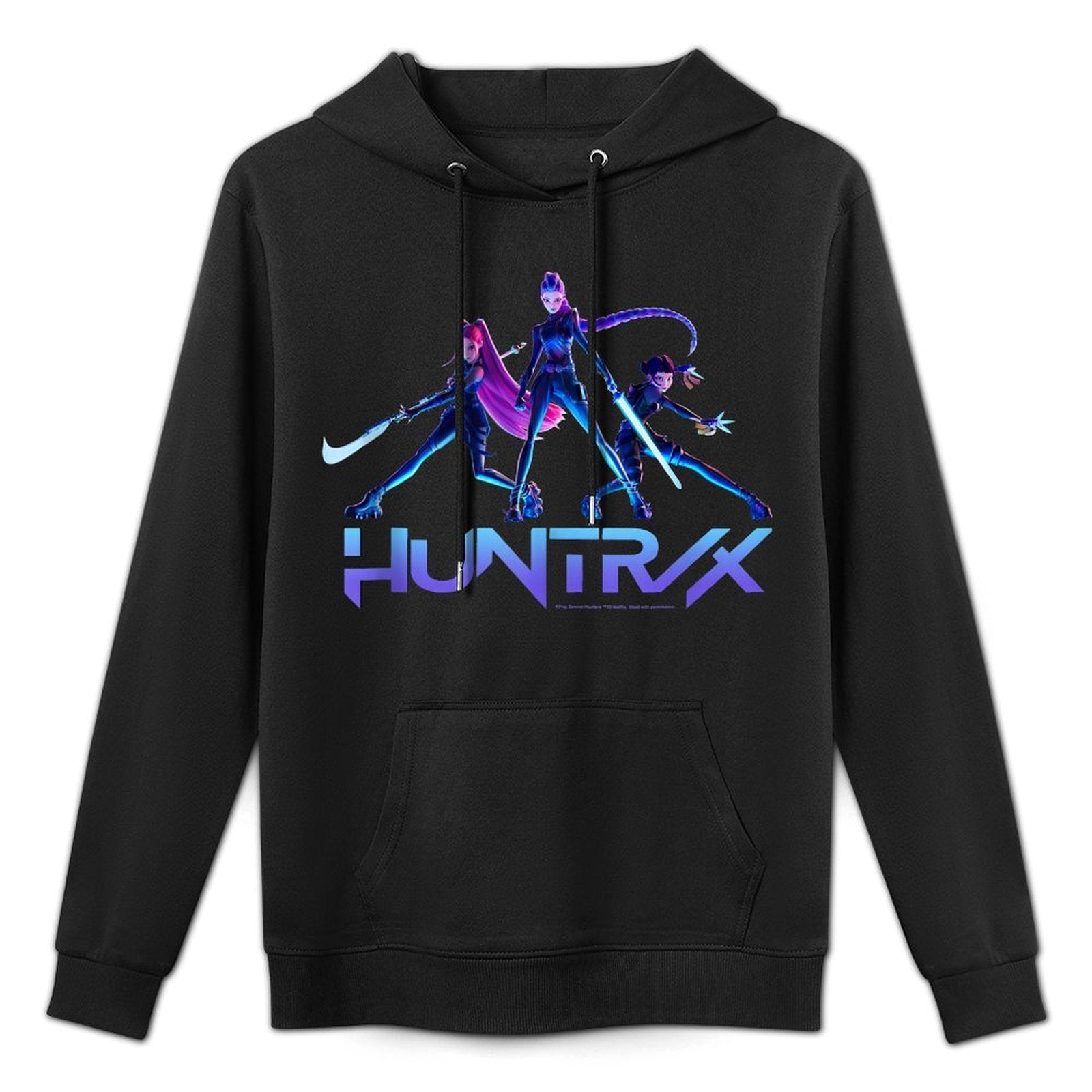 Kpop Demon Hunters Huntrx Ready for Battle Epic Poses Pilling-Resistant Hoodie