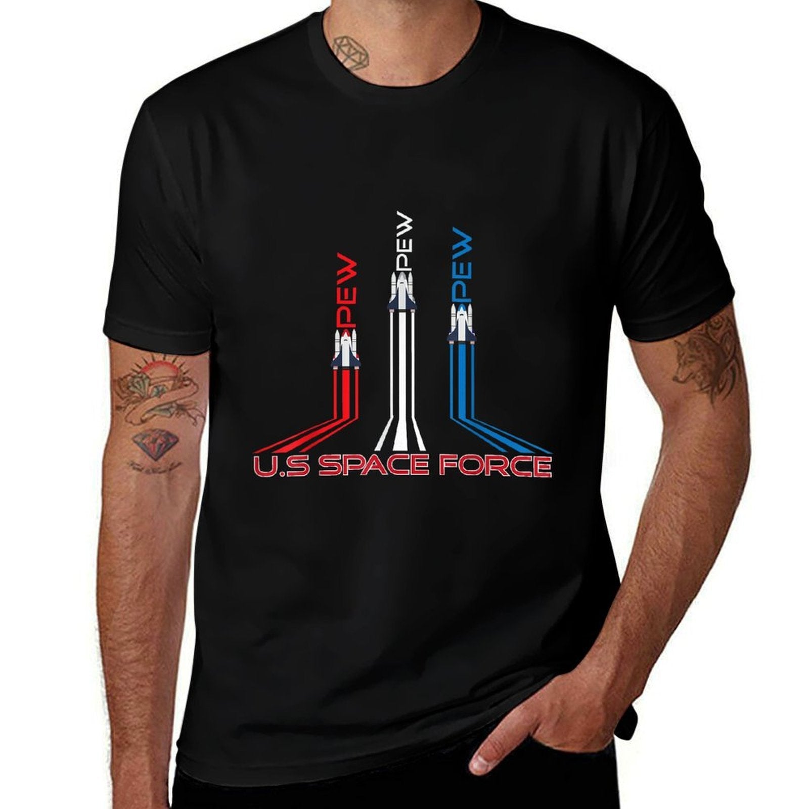 Space Force T - USSF US Space Force Pew  Classic T-Shirt